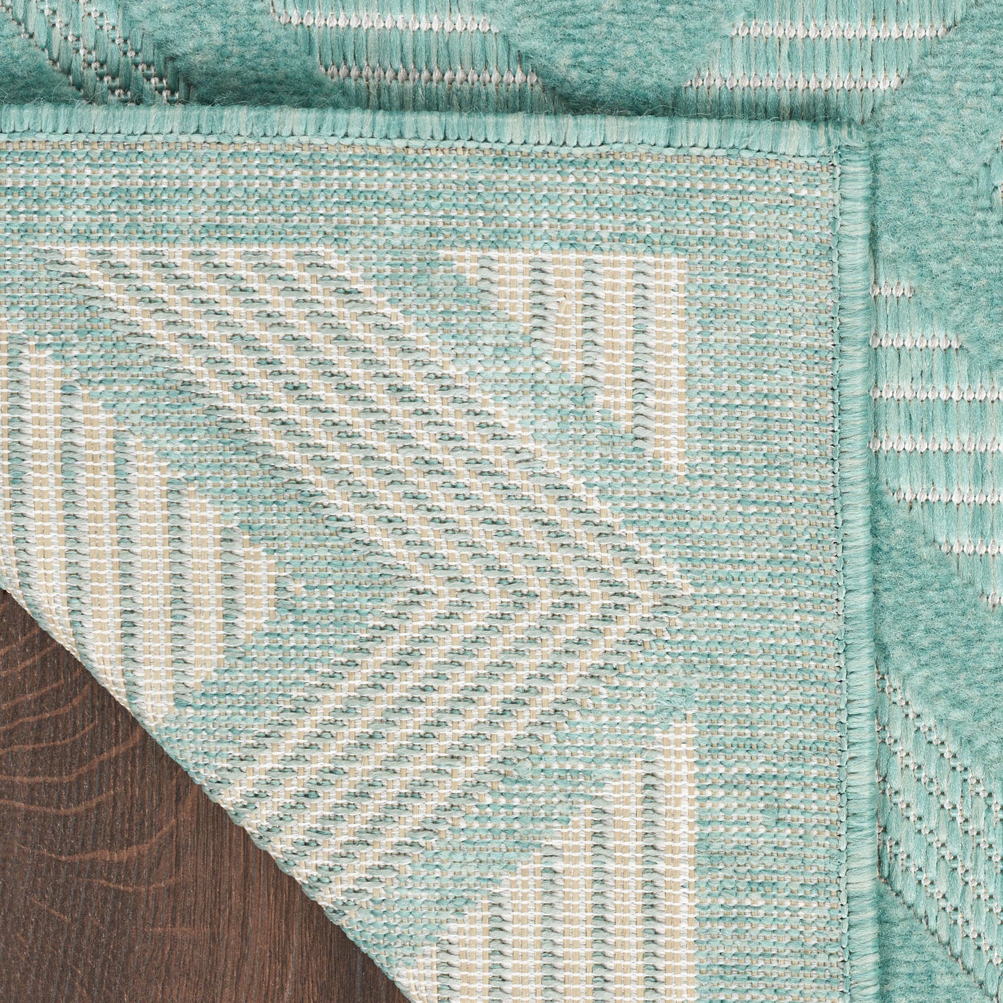 Nourison Versatile 5' x 7' Aqua Teal Modern Rug