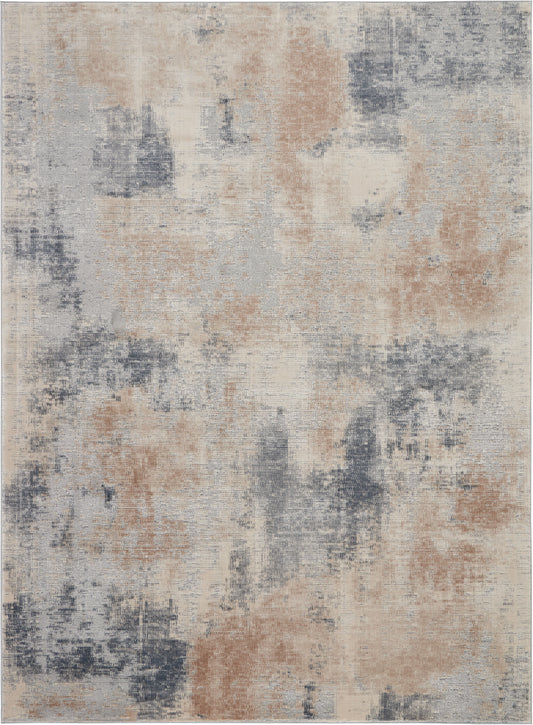 Nourison Rustic Textures 7'10" x 10'6" Beige Grey Modern Indoor Rug