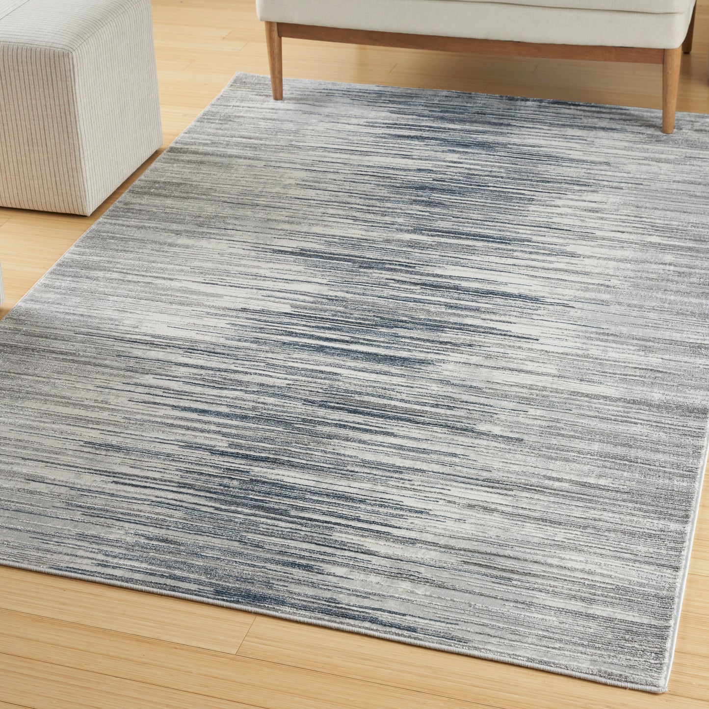 Nourison Home Texture 7'10" x 9'10" Grey Modern Indoor Rug