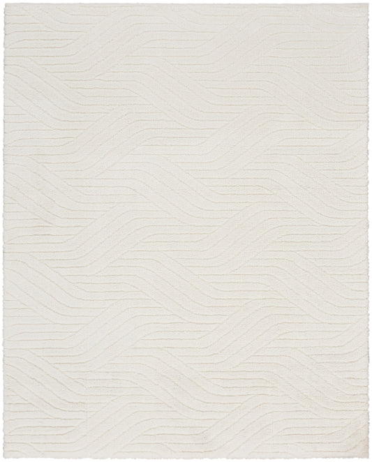 Calvin Klein Surfaces 7'10" x 9'10" Ivory Shag Indoor Rug