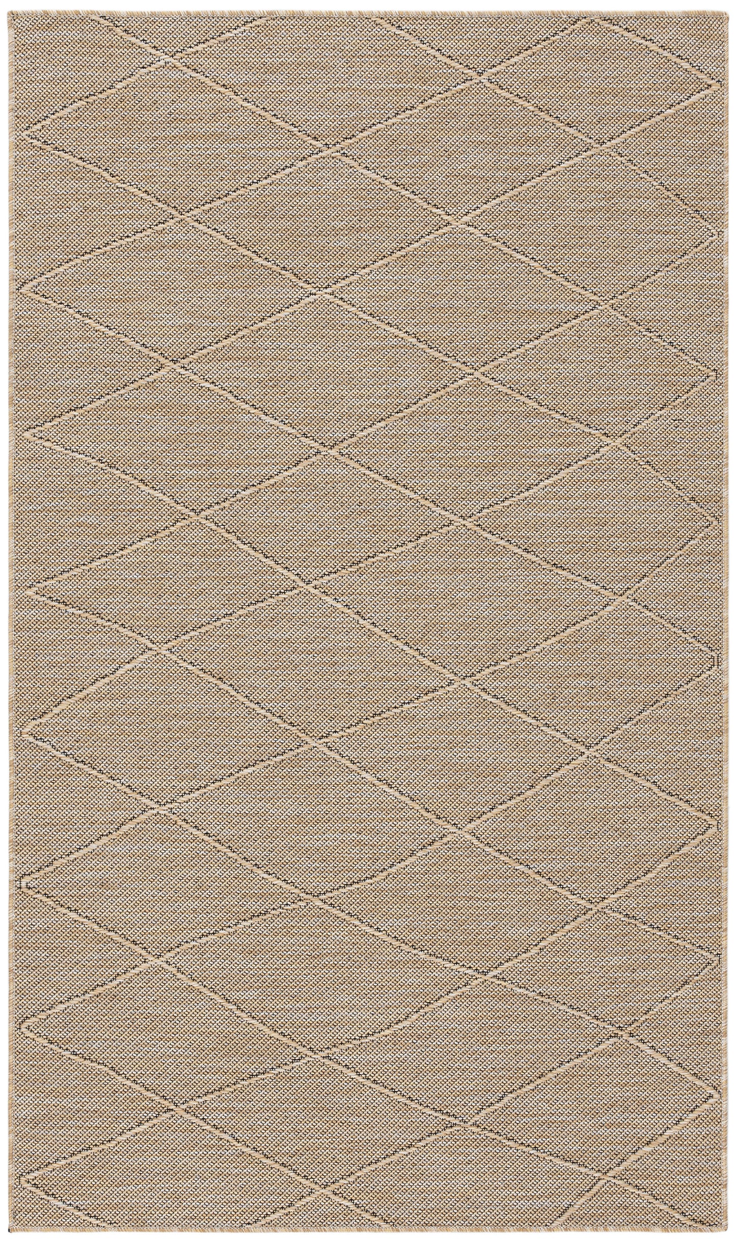 Nourison Washable Solutions 3' x 5' Natural Modern Rug