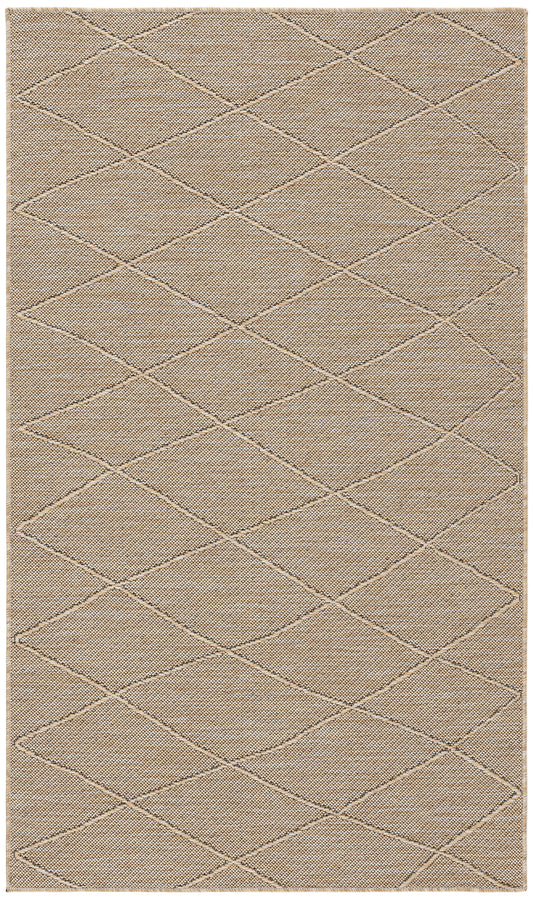 Nourison Washable Solutions 3' x 5' Natural Modern Rug