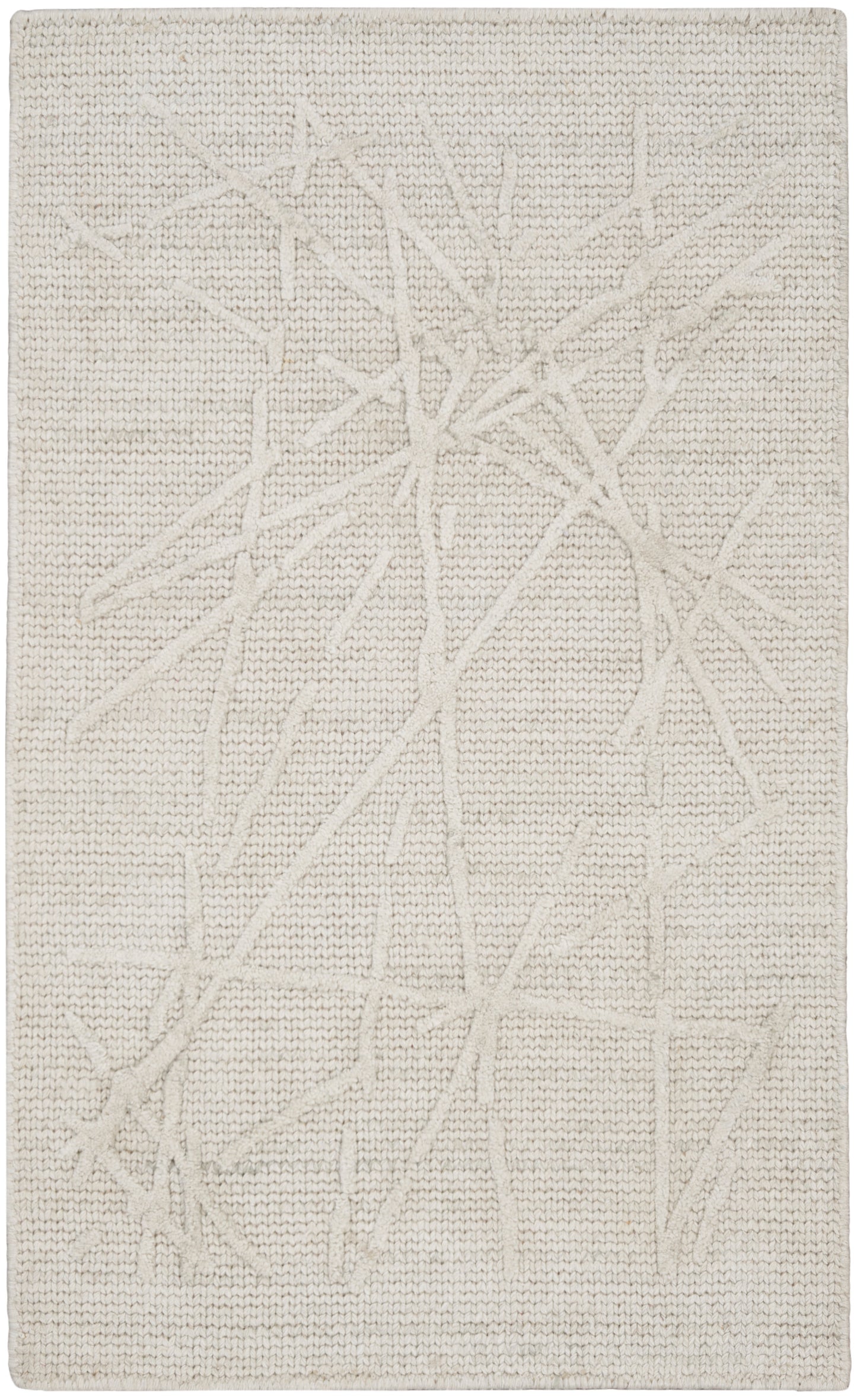 Calvin Klein CK044 Wander 2' x 3' Ivory Grey Modern Indoor Rug