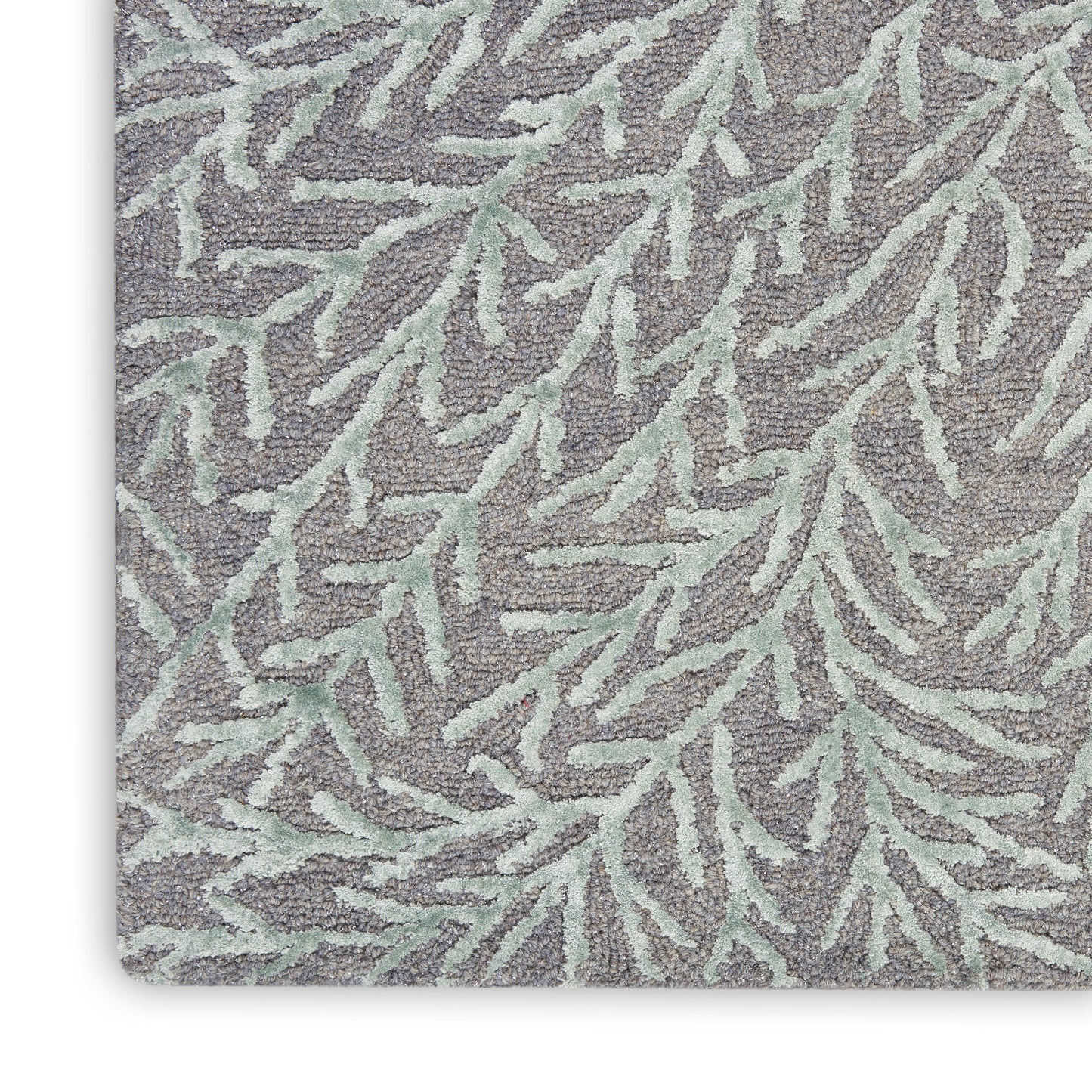 Michael Amini Ma30 Star 2'3" x 8' Slate/Teal Modern Indoor Rug