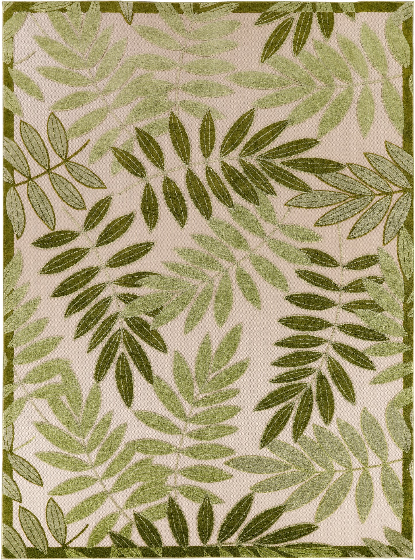 Nourison Aloha 12' x 15' Ivory Green Outdoor Rug