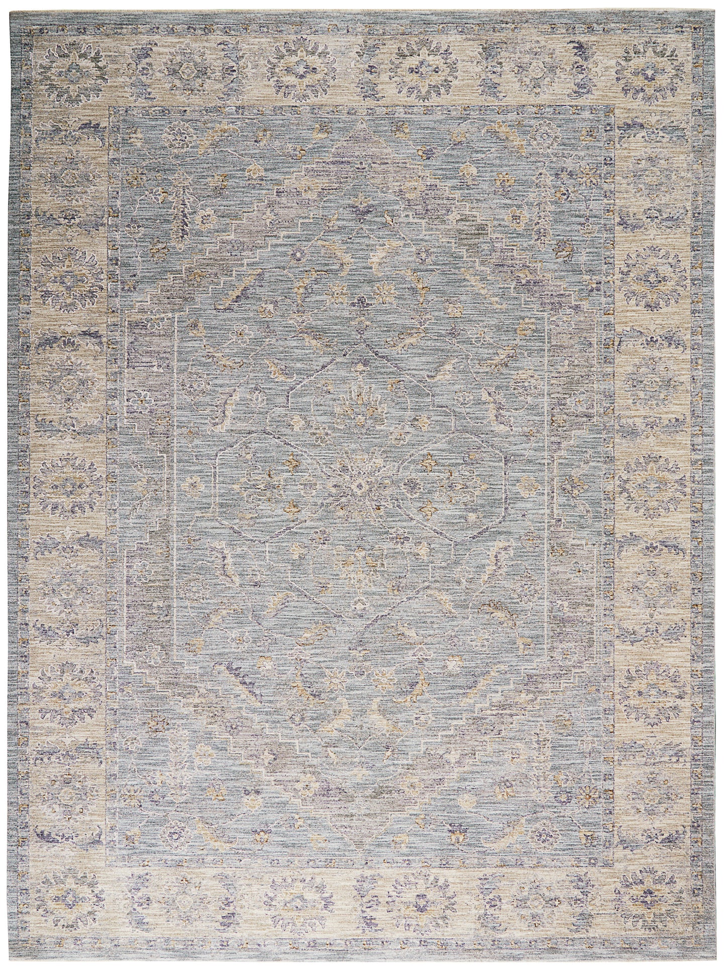 Nourison Infinite 7'10" x 10'4" Blue Vintage Indoor Rug