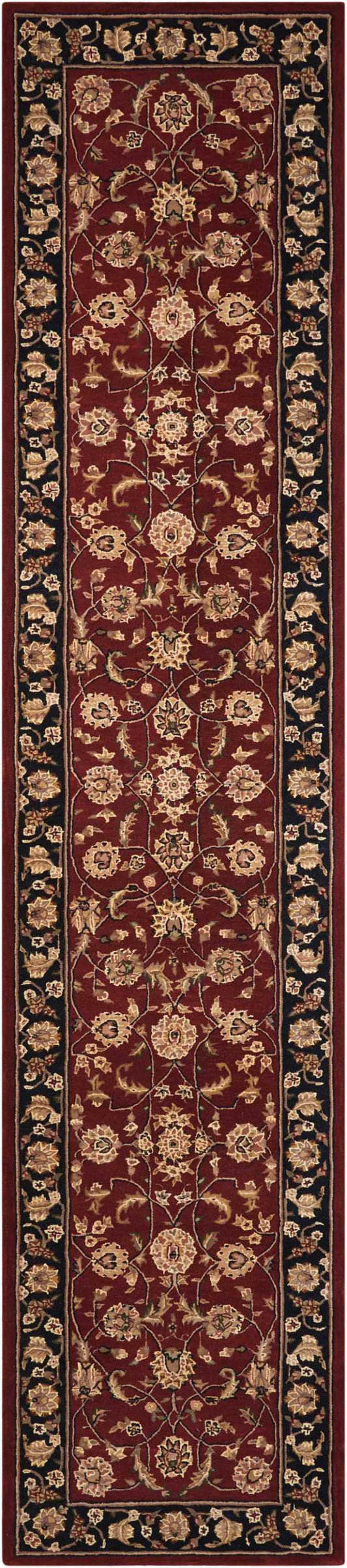 Nourison Nourison 2000 2'6" x 12' Burgundy Traditional Indoor Rug