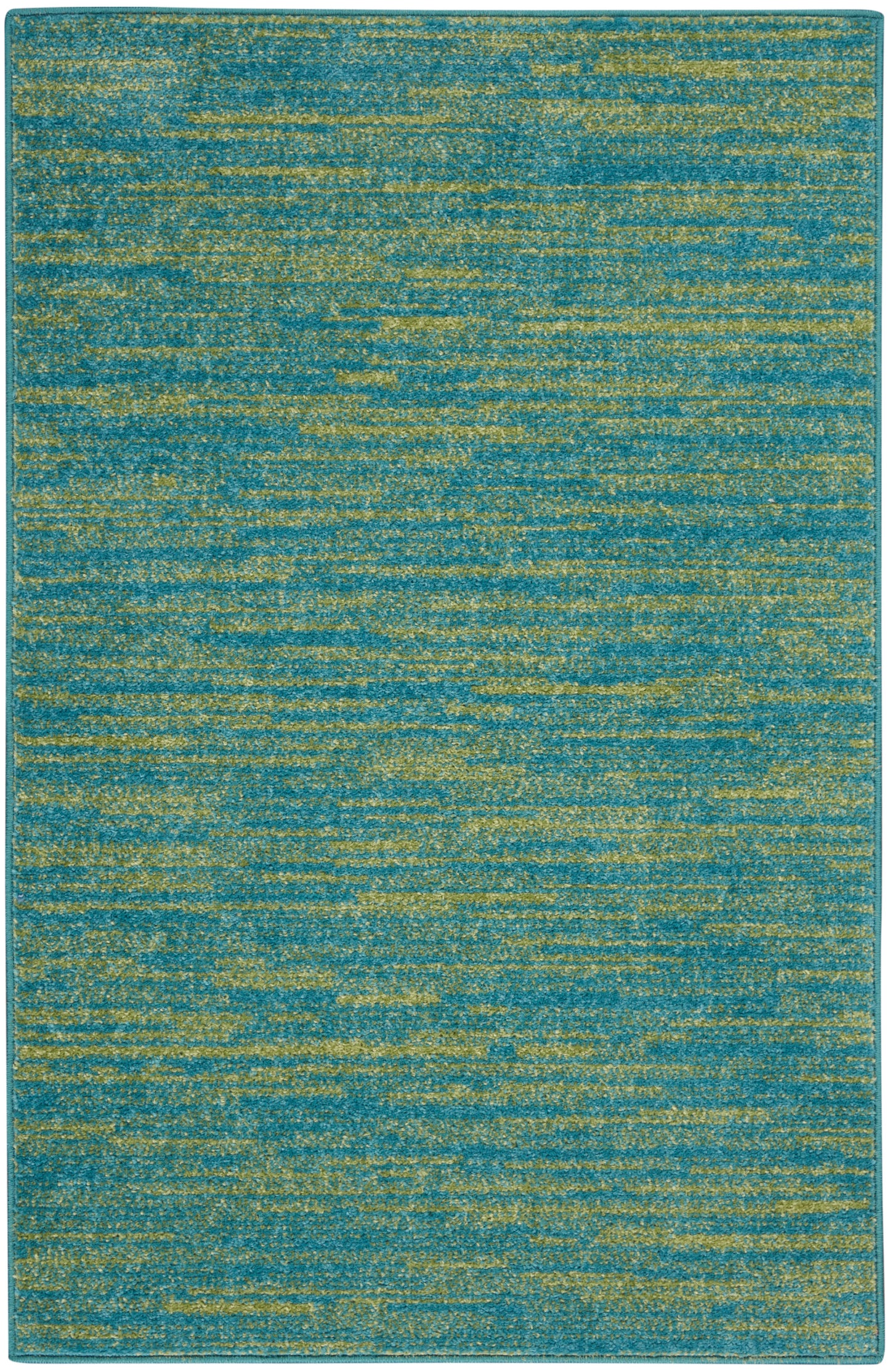 Nourison Nourison Essentials 2' x 4' Blue Green Outdoor Rug