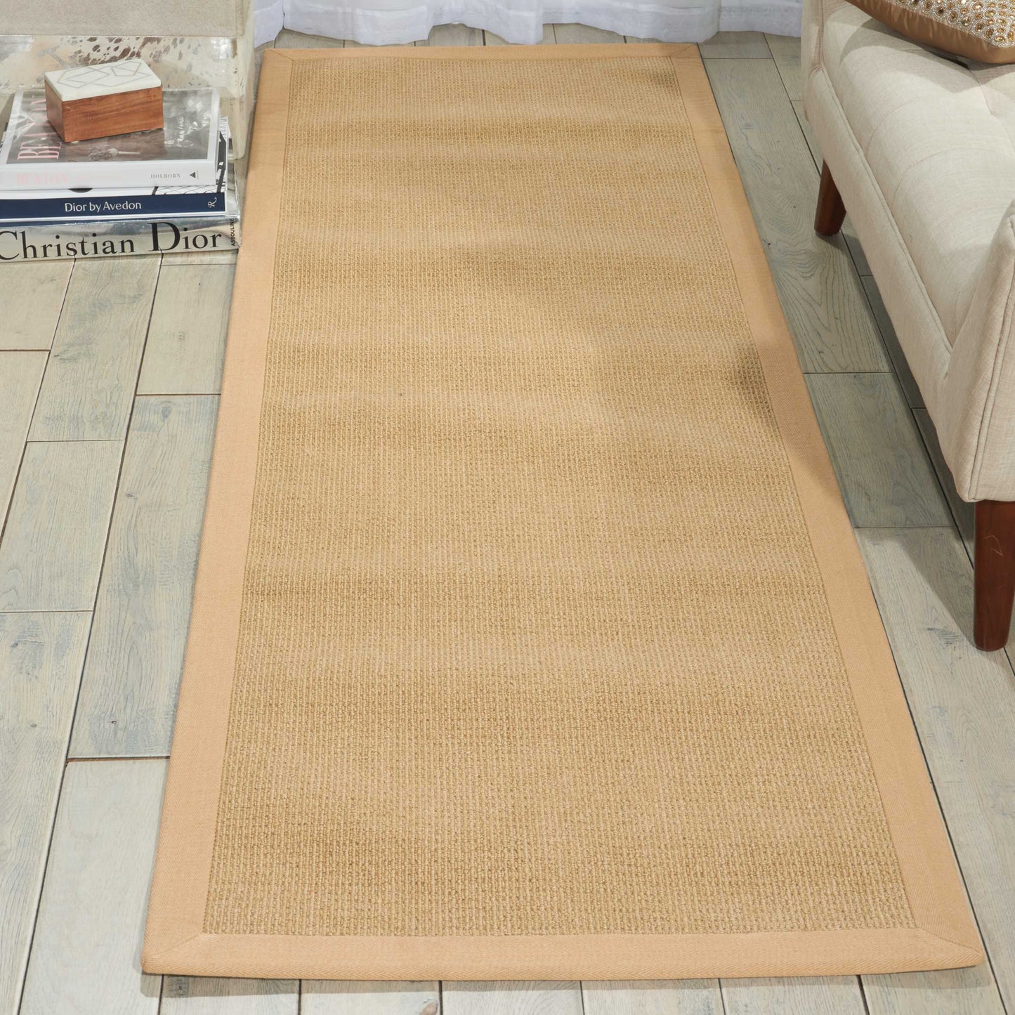 Nourison Sisal Soft 5' x 8' Sand Farmhouse Indoor Rug