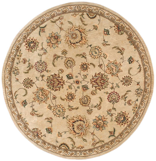 Nourison Nourison 2000 6' x Round Beige Traditional Indoor Rug