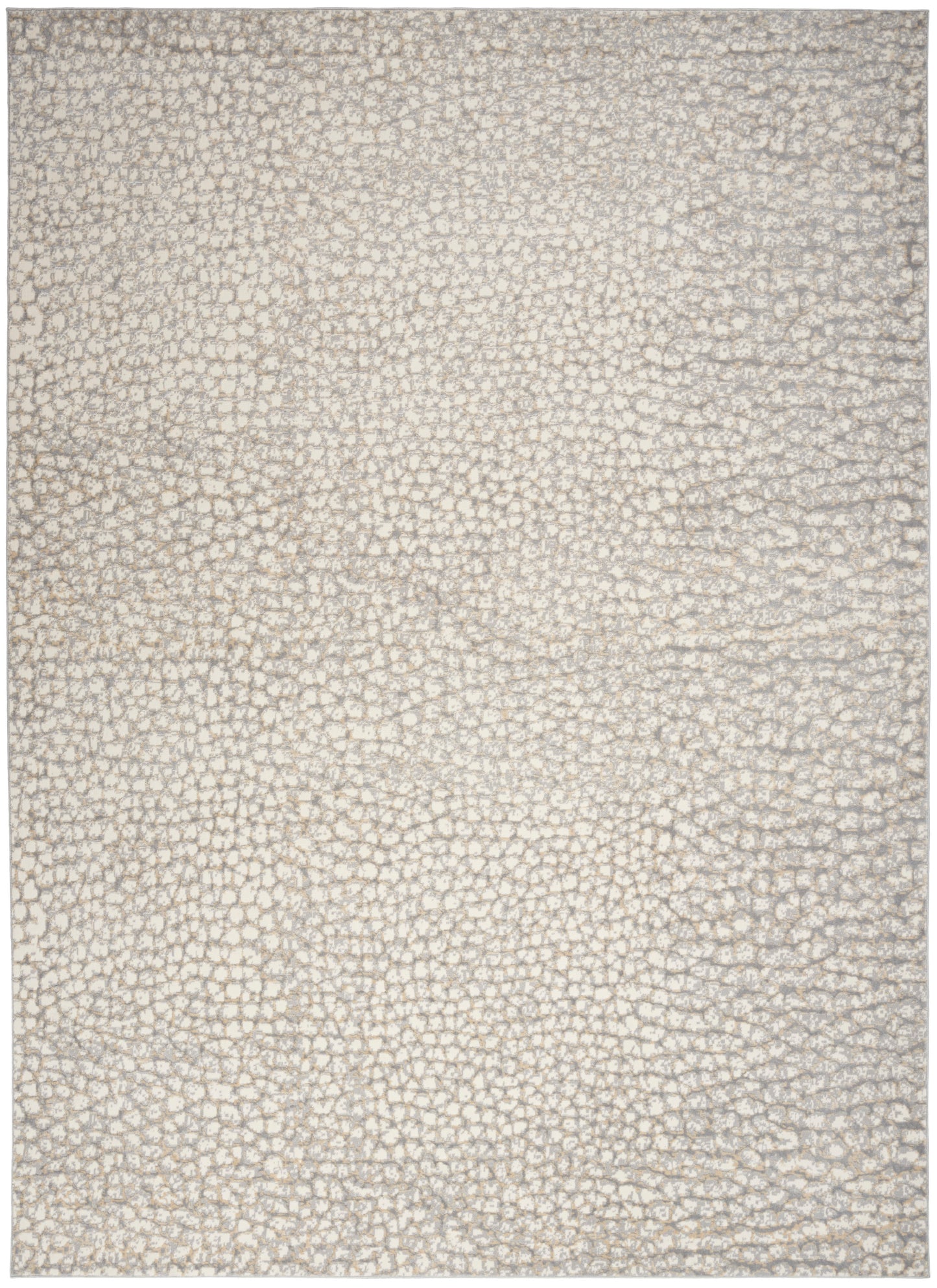 Inspire Me! Home Décor Joli 8'6" x 11'6" Ivory Beige Grey Modern Indoor Rug