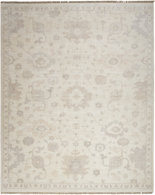 Nourison Aldora 5'6" x 8' Ivory Grey Vintage Indoor Rug