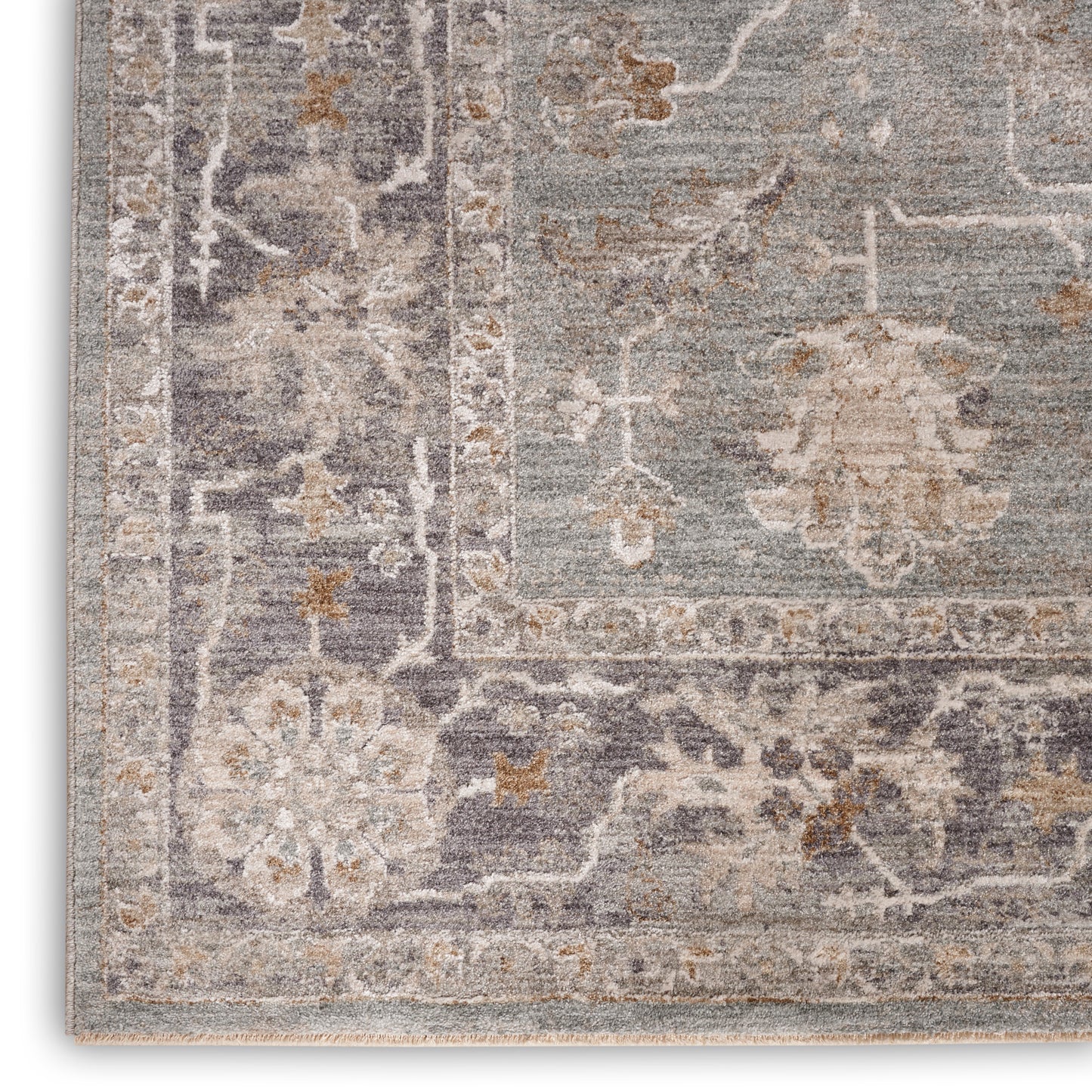 Nourison Infinite 9'3" x 12'7" Blue Ivory Vintage Indoor Rug