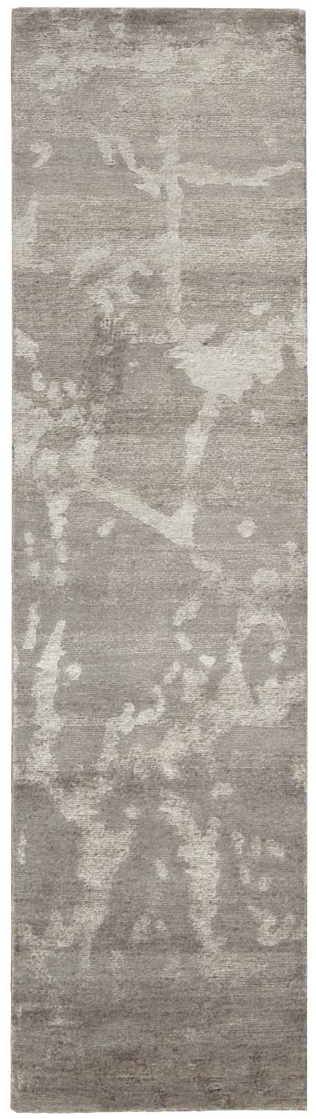 Nourison Silk Shadows 2'3" x 8' Silver Modern Indoor Rug