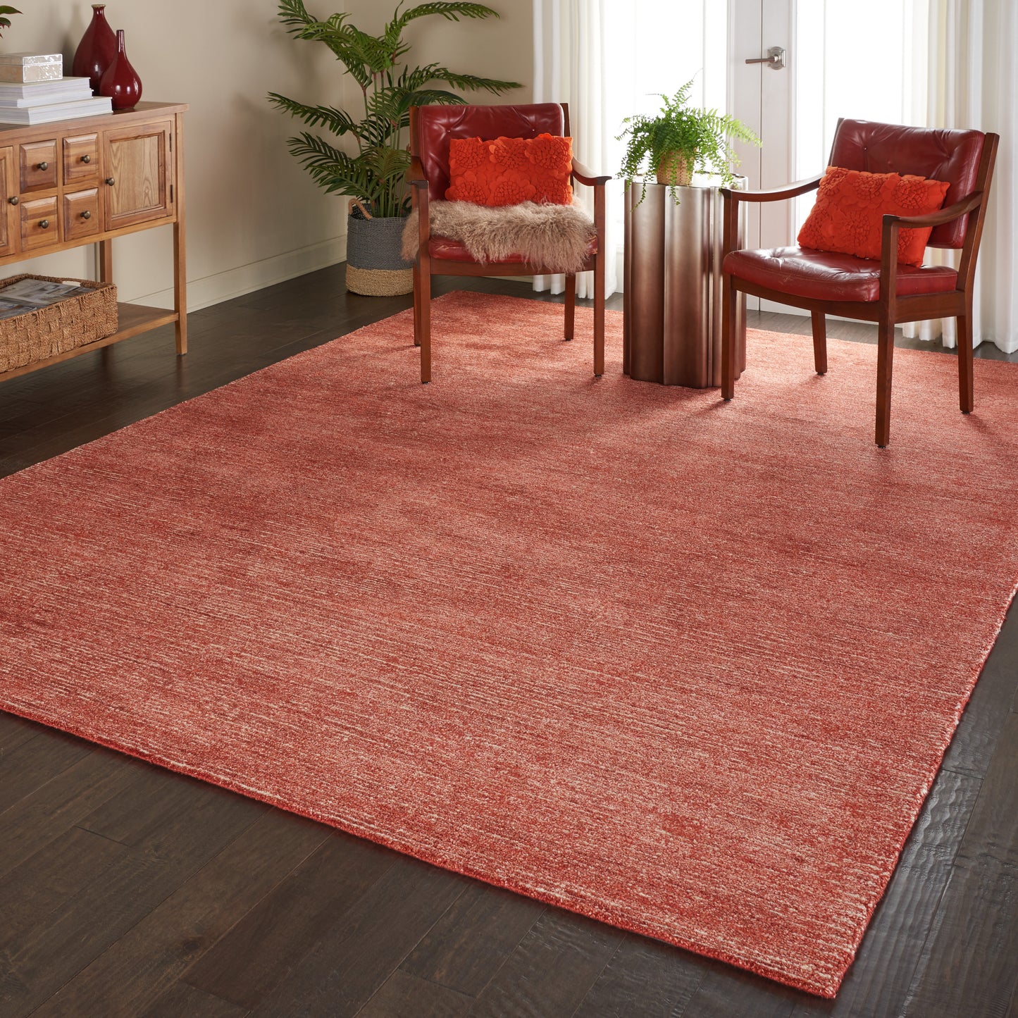 Nourison Weston 9'6" x 13' Brick Modern Indoor Rug