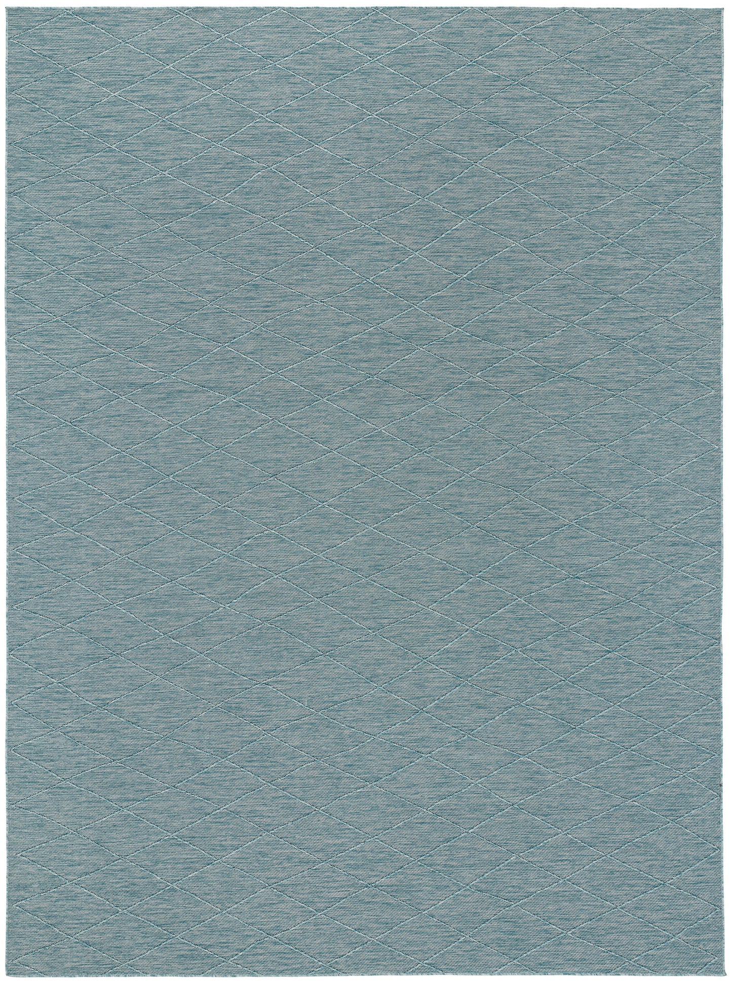 Nourison Washable Solutions 8' x 10' Aqua Modern Rug