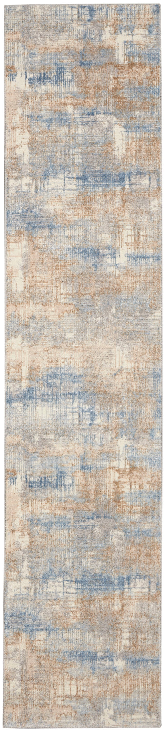 Calvin Klein CK950 Rush 2'3" x 10' Blue Beige Modern Indoor Rug