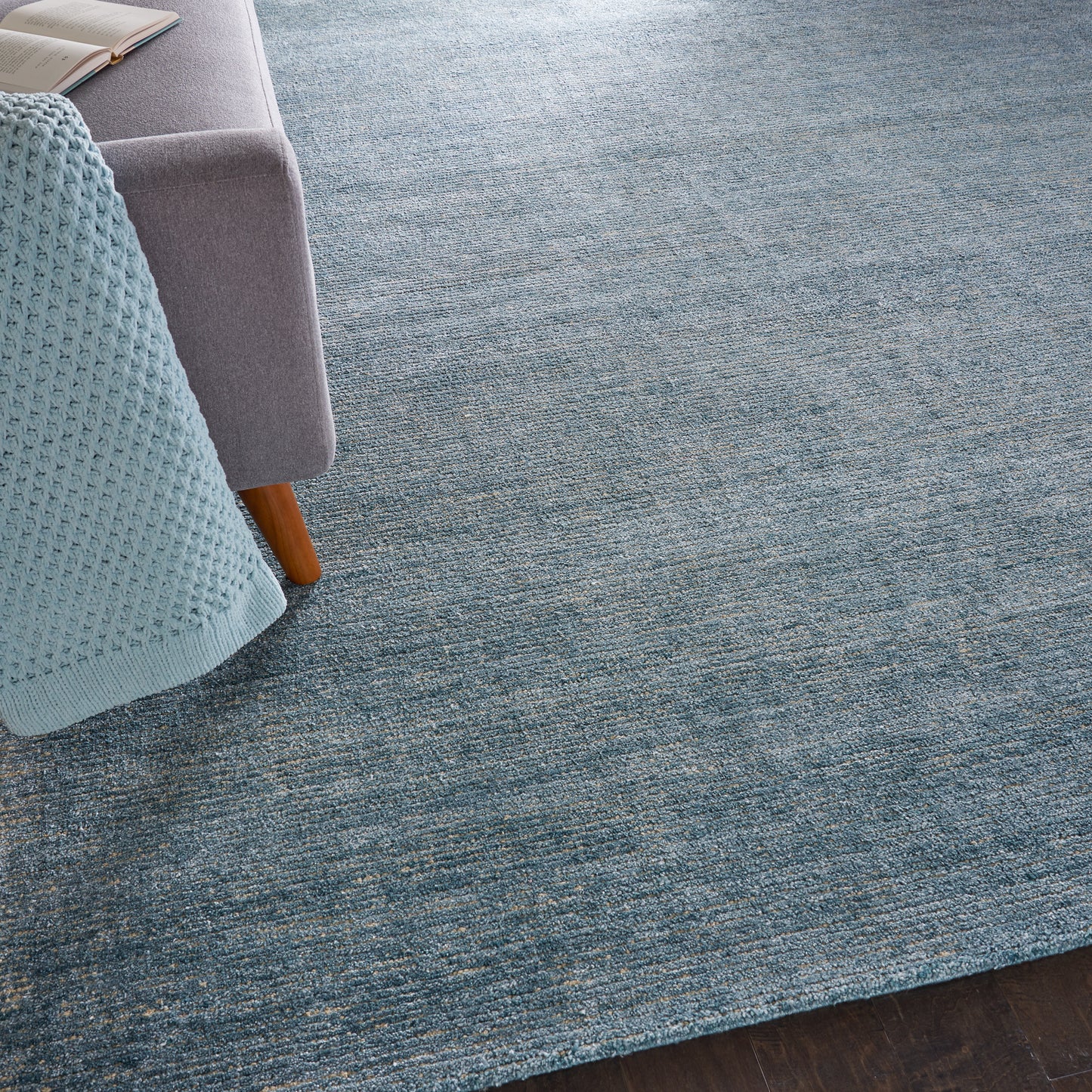 Nourison Weston 9'6" x 13' Seafoam Modern Indoor Rug