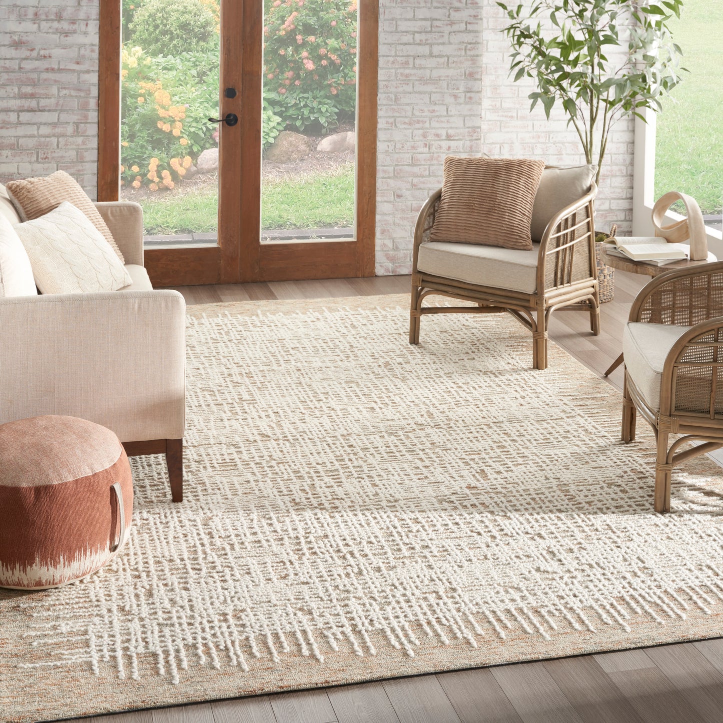 Nourison Colorado 8'3" x 11'6" Beige Multicolor Rustic Indoor Rug