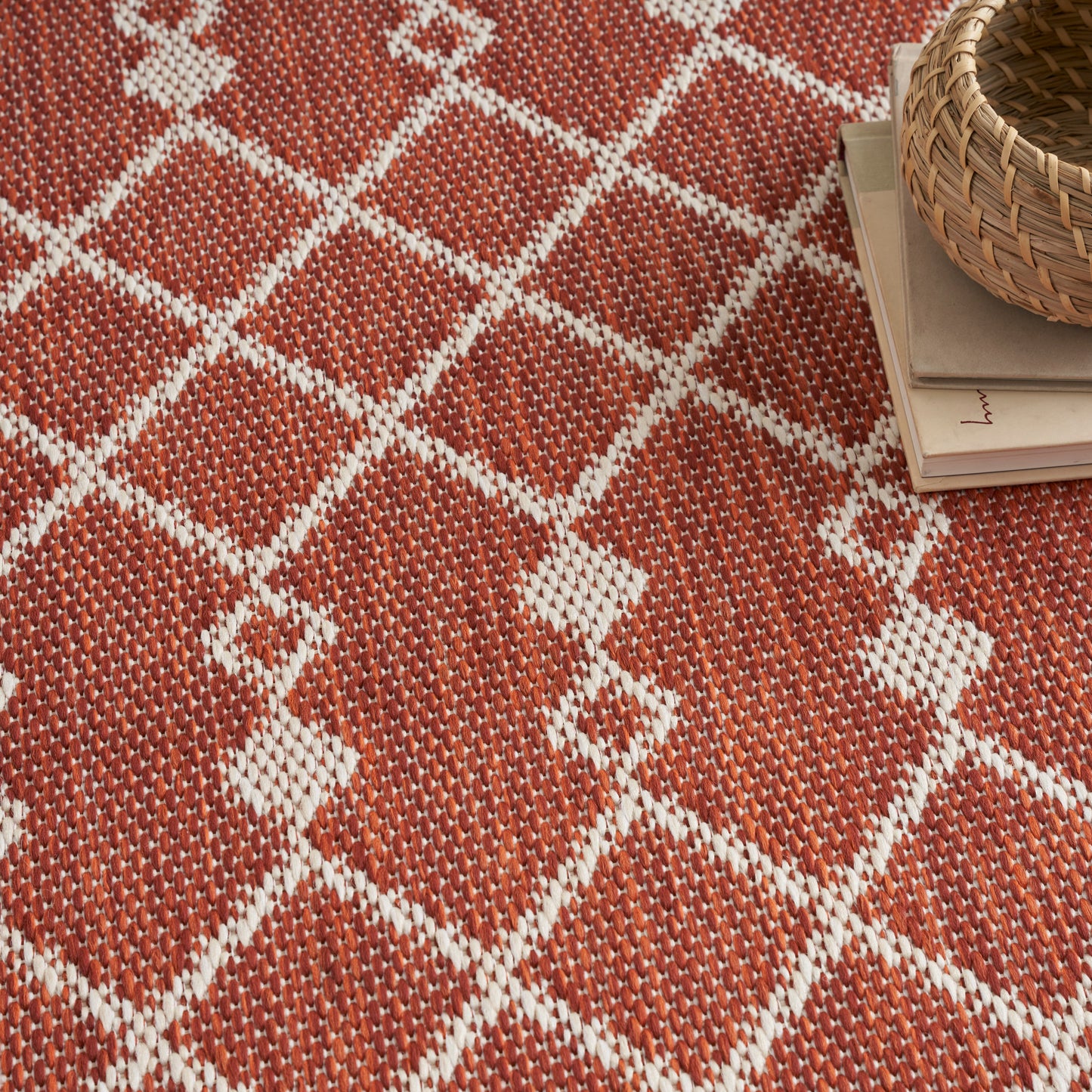 Nourison Positano 4' x 6' Terracotta Modern Rug