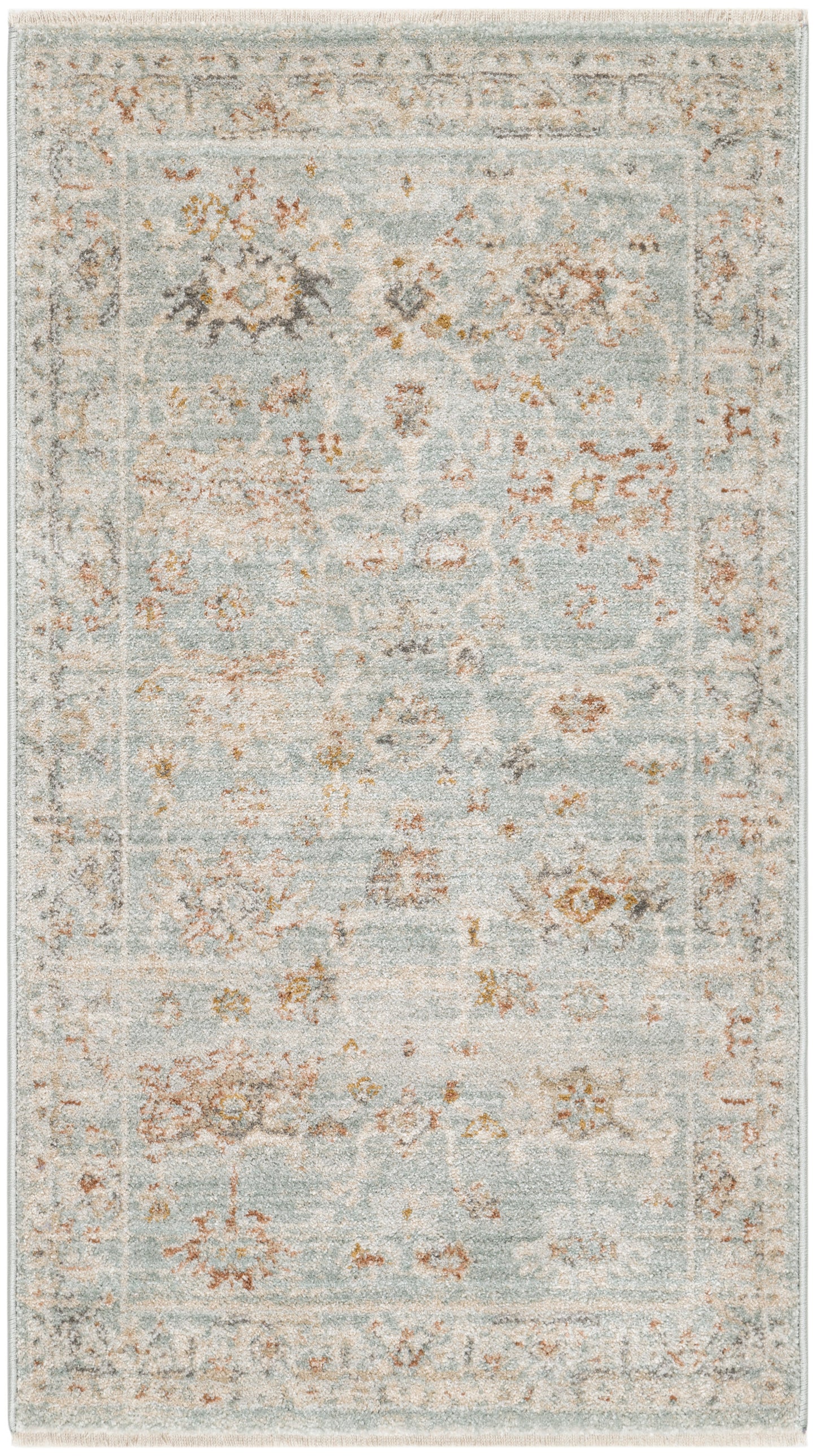 Nourison Traditional Home 2'6" x 4'6" Light Blue Vintage Indoor Rug