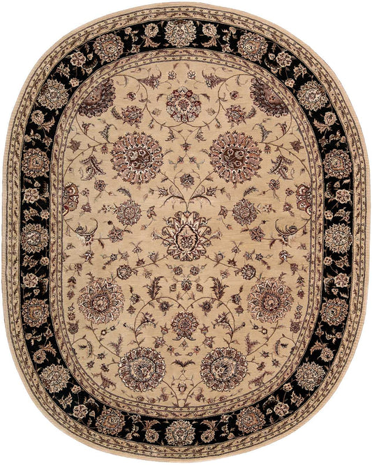 Nourison Nourison 2000 7'6" x 9'6" Oval Beige Traditional Indoor Rug