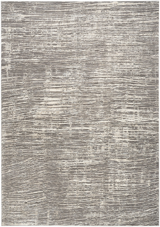 Nourison Sustainable Trends 5'3" x 7'3" Ivory Grey Modern Indoor Rug