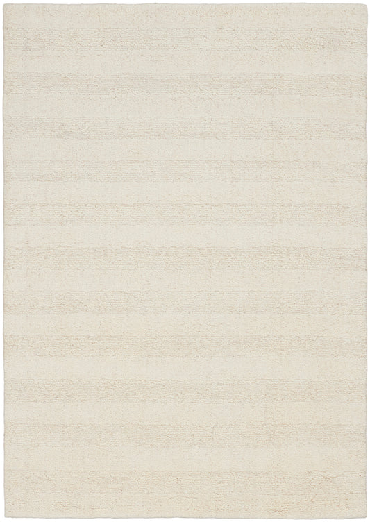 Calvin Klein CK043 Spun 5'3" x 7'3" Ivory Farmhouse Indoor Rug