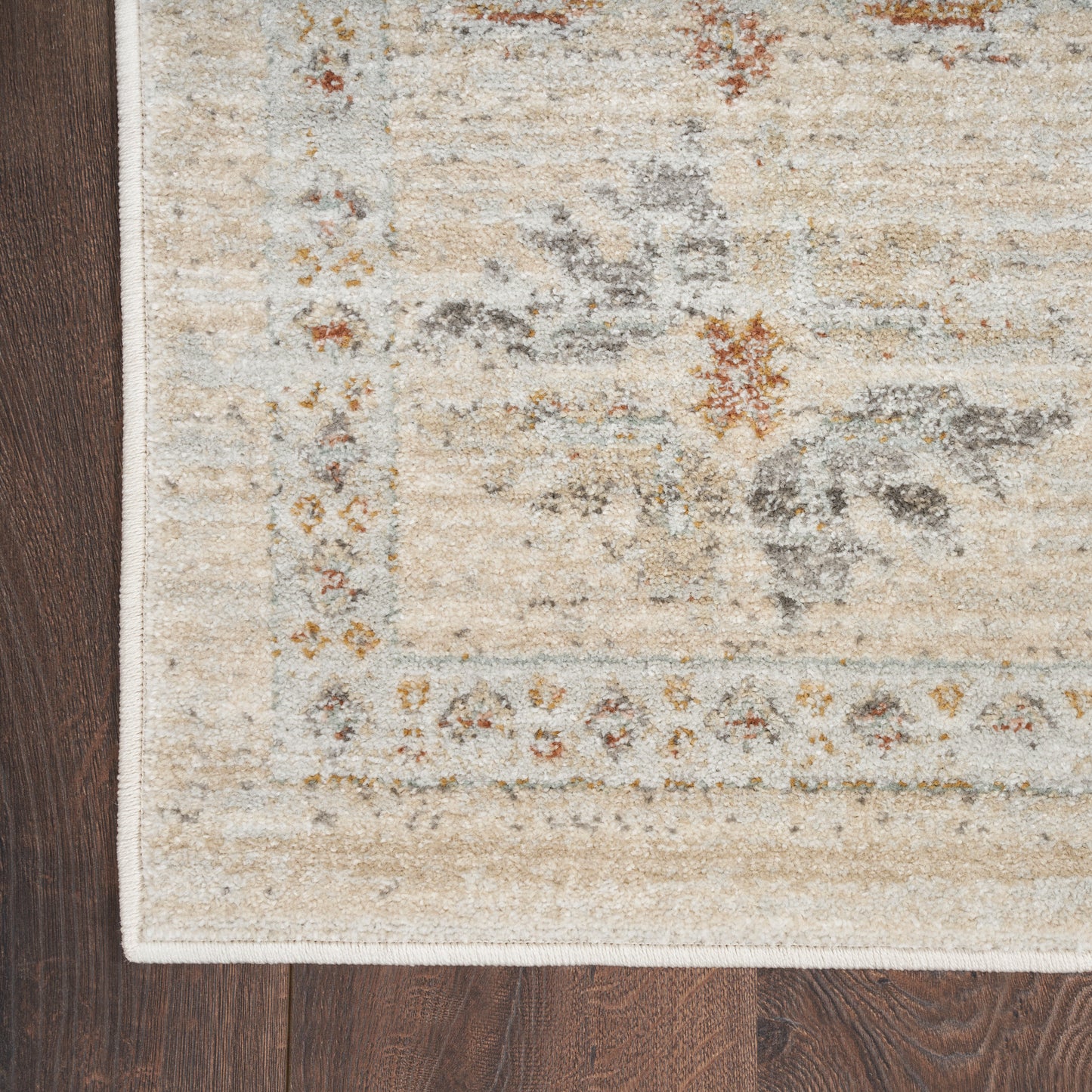 Nourison Traditional Home 2'3" x 8' Ivory Beige Vintage Indoor Rug