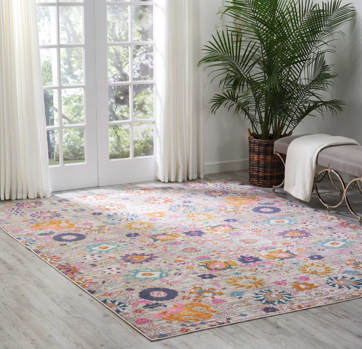 Nourison Passion 8' x 10' Silver Bohemian Indoor Rug