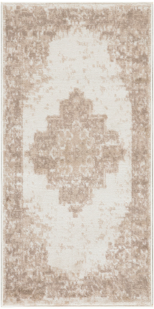 Nourison Grafix 3' x 5' Ivory Beige Vintage Indoor Rug