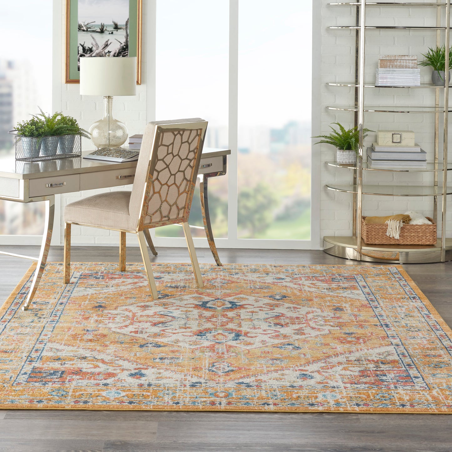 Nourison Passion 8' x 10' Ivory/Yellow Bohemian Indoor Rug