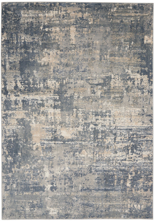 Nourison Quarry 3'9" x 5'9" Grey Beige Modern Indoor Rug