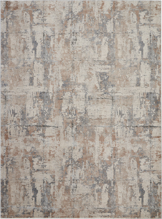 Nourison Rustic Textures 9'3" x 12'9" Beige Grey Modern Indoor Rug