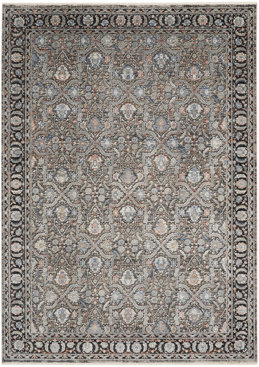 Nourison Starry Nights 9'10" x 12'6" Grey/Navy Vintage Indoor Rug