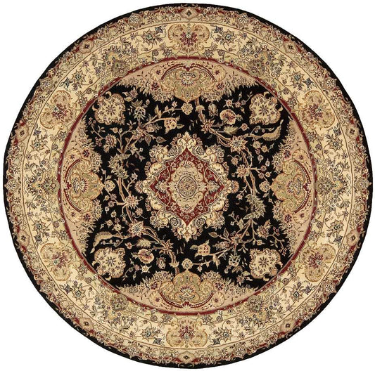 Nourison Nourison 2000 8' x Round Black Traditional Indoor Rug