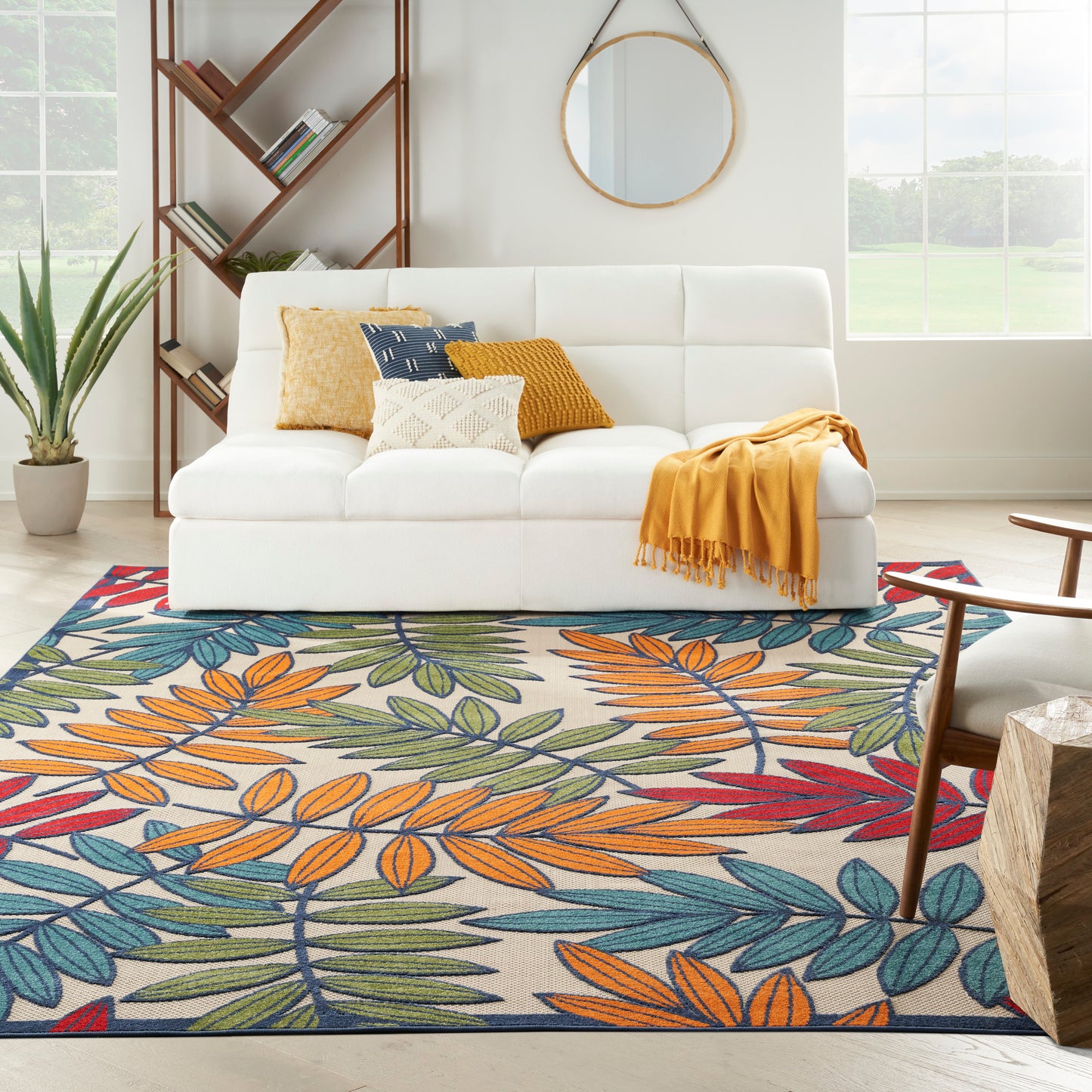 Nourison Aloha 12' x 15' Multicolor Tropical Rug