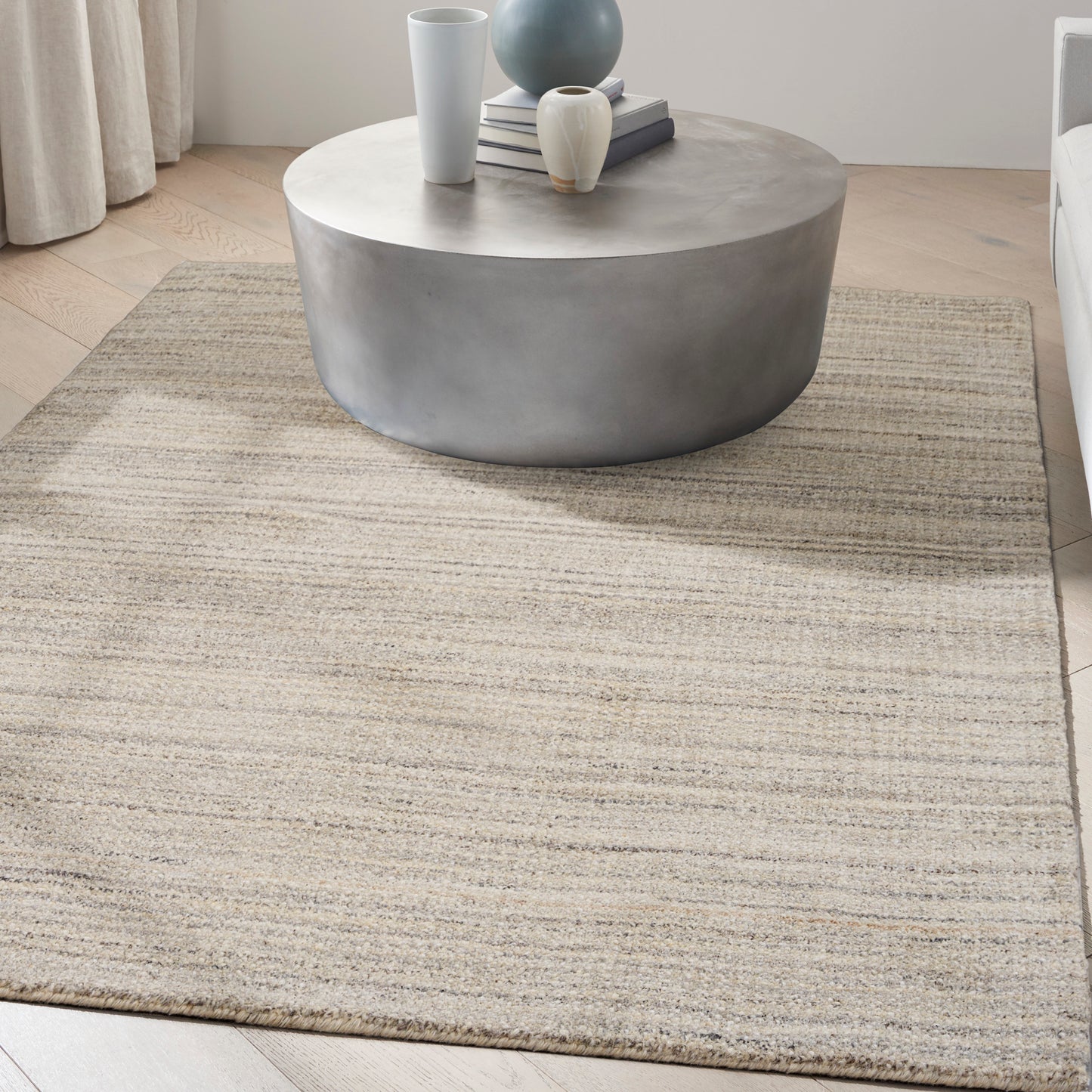 Calvin Klein CK040 Abrash 5'3" x 7'3" Grey Modern Indoor Rug