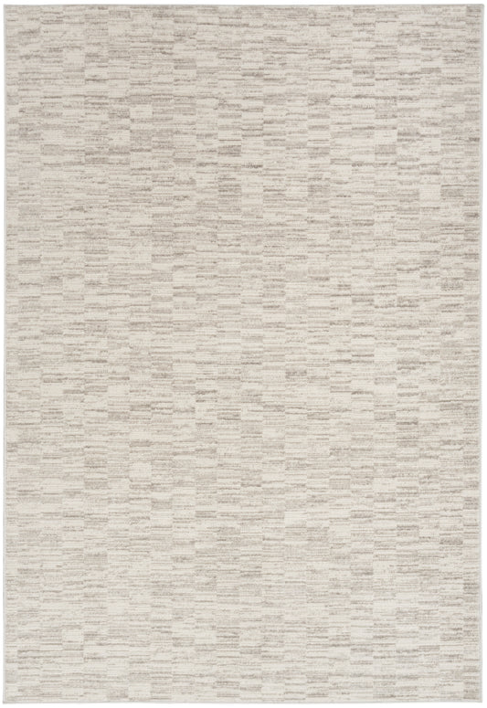 Calvin Klein Captivating 7'10" x 9'10" Ivory Grey Modern Indoor Rug