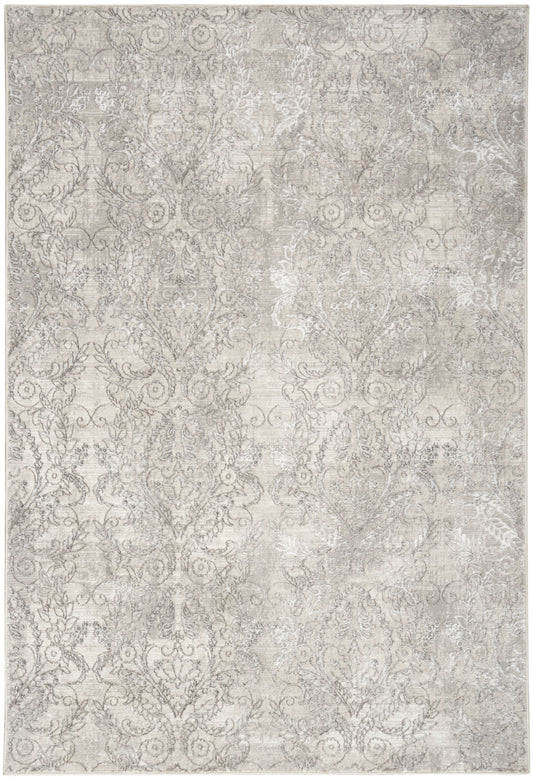 Inspire Me! Home Décor Iliana 5'3" x 7'3" Light Grey Modern Indoor Rug