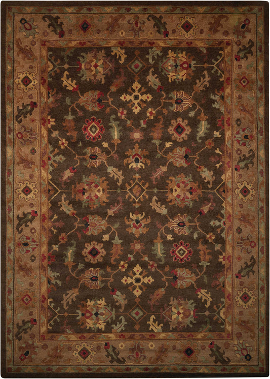 Nourison Tahoe 8'6" x 11'6" Espresso Traditional Indoor Rug