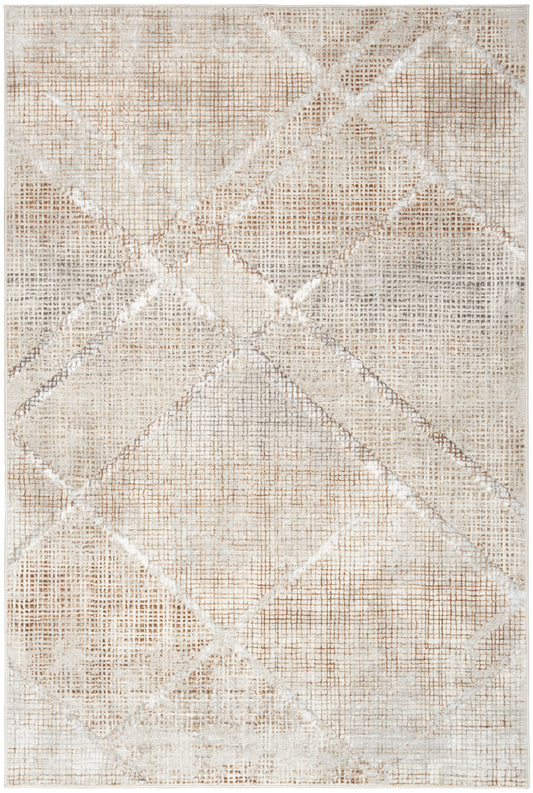 Inspire Me! Home Décor Iliana 5'3" x 7'3" Grey Mocha Modern Indoor Rug