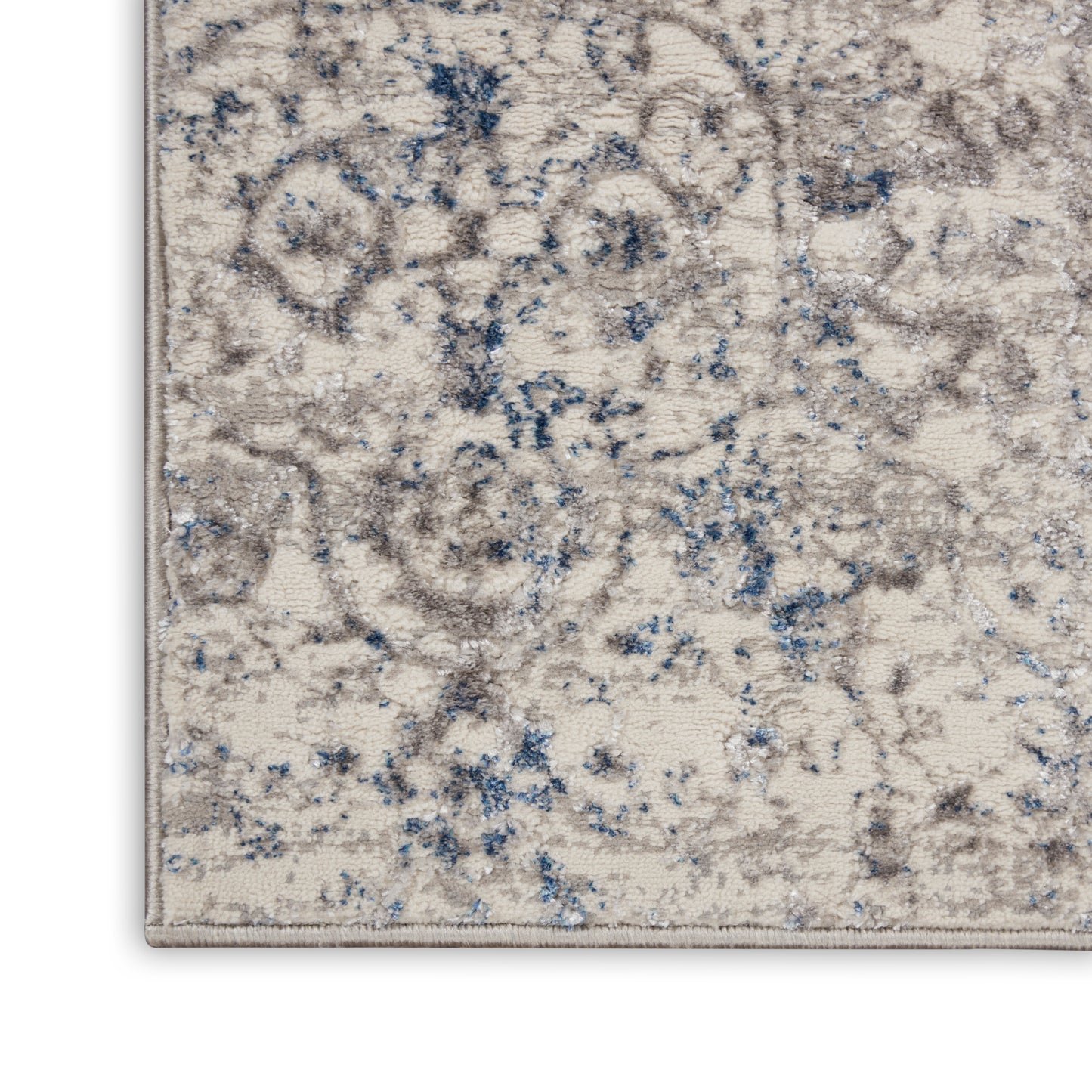 Nourison Royal Terrace 2'2" x 7'6" Beige Blue Vintage Indoor Rug