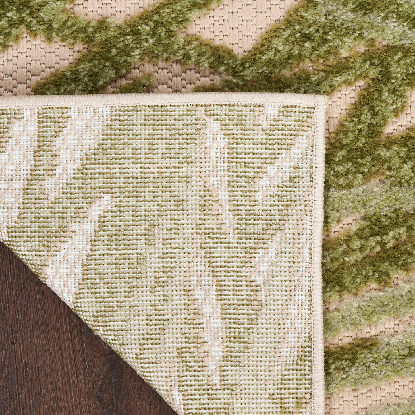 Nourison Aloha 9' x 12' Ivory Green Outdoor Rug