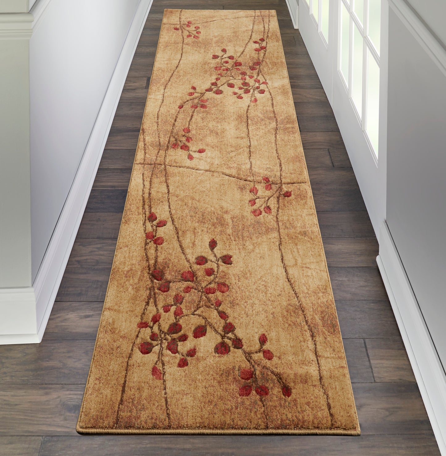 Nourison Somerset 2'3" x 10' Latte Rustic Indoor Rug