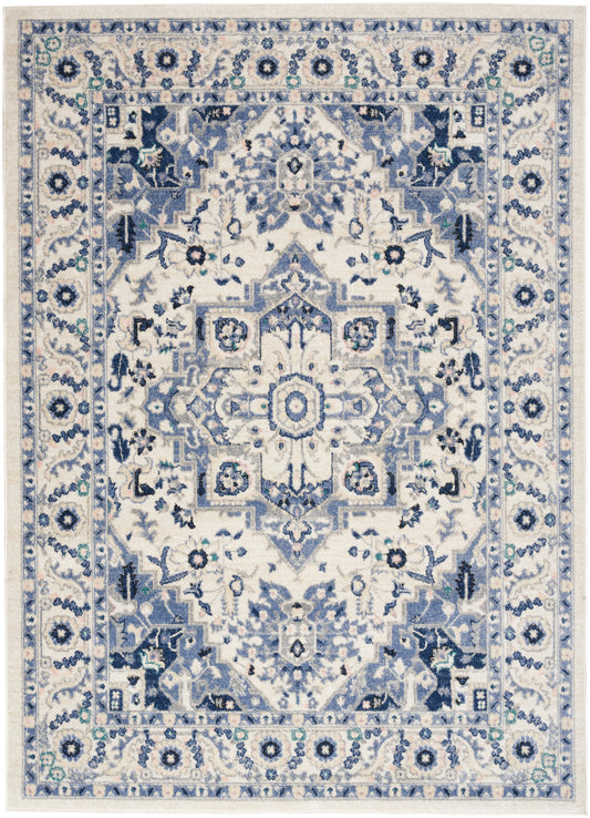 Nourison Passion 5'3" x 7'3" Ivory/Grey Bohemian Indoor Rug