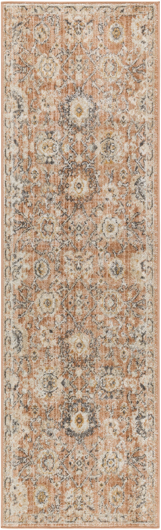 Nourison Oushak Home 2' x 6' Rust Vintage Indoor Rug