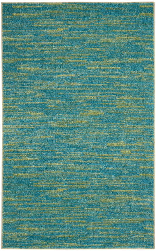 Nourison Nourison Essentials 3' x 5' Blue Green Outdoor Rug