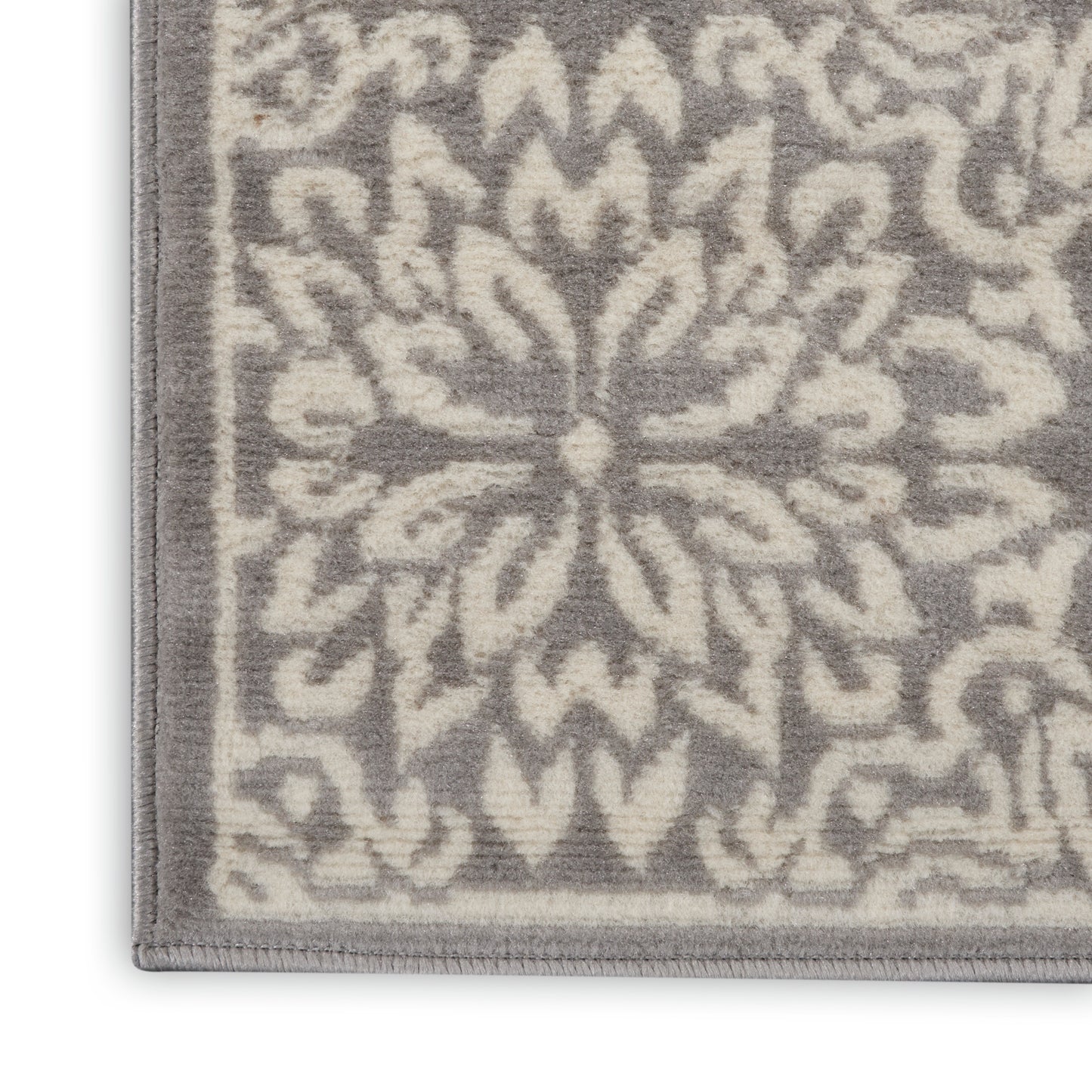 Nourison Jubilant 2'3" x 7'3" Ivory/Grey Farmhouse Indoor Rug