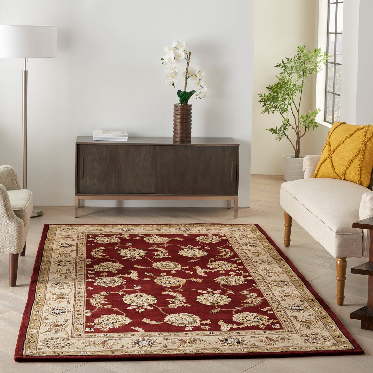 Nourison Nourison 2000 5'6" x 8'6" Lacquer Traditional Indoor Rug